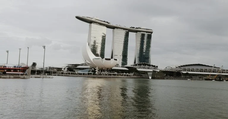 Marina Bay Sands and the Singapore city skyline